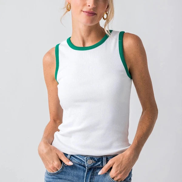 Maria Crew Neck Muscle Tank