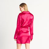 Pavlova Satin Wrap Dress