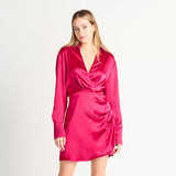 Pavlova Satin Wrap Dress