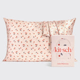 Cherry Print Satin Pillowcase - Standard