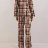 Dreamer Plaid PJ Set