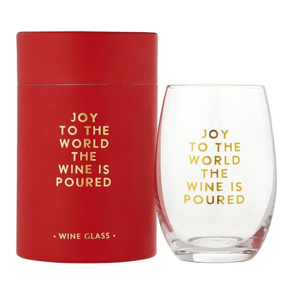 Wine Is Poured Stemless Wine Glass