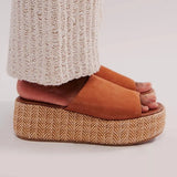 Harbor Raffia Flatform Sandals