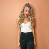 Valentina V Neck Bodysuit