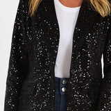 Velvet Sequin Blazer