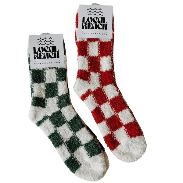 Cozy Checker Socks