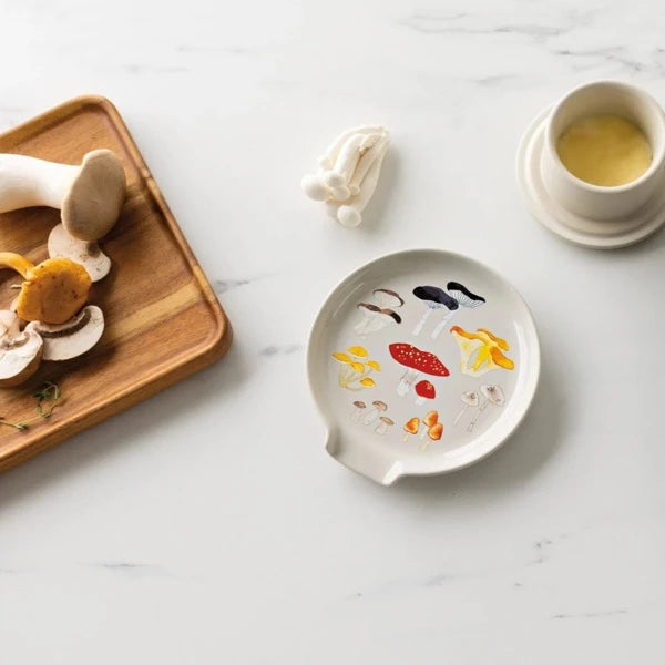 Field Mushrooms Spoon Rest