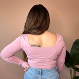 Stacy L/S Square Neck Bodysuit