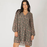 Tammi Pleated A-Line Dress