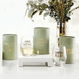 Wine Tasting Daily Stemless Wine Glass