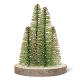 Brush Tree Trio On Natural Slab