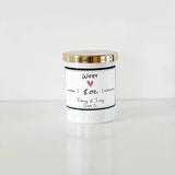 Ebony & Ivory Wedding Candle