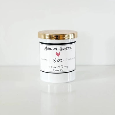 Ebony & Ivory Wedding Candle