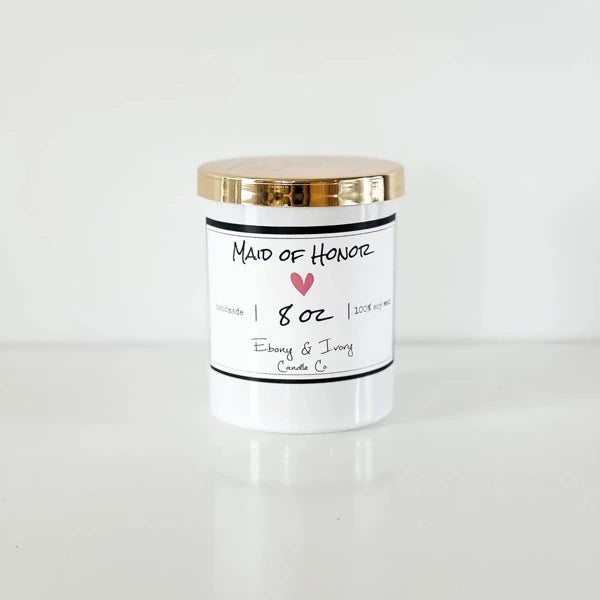 Ebony & Ivory Wedding Candle