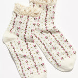 Free People Rosebud Waffle Ankle Sock