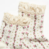 Free People Rosebud Waffle Ankle Sock