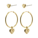 Jayla Heart Earring Set