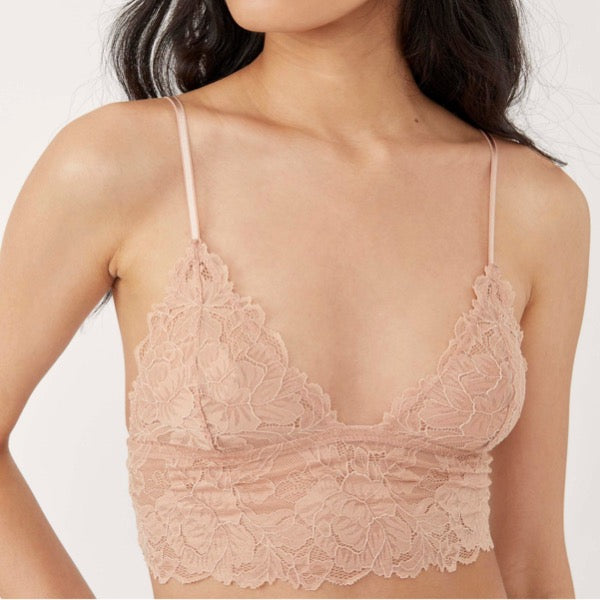 Free People Everyday Lace Longline Bralette