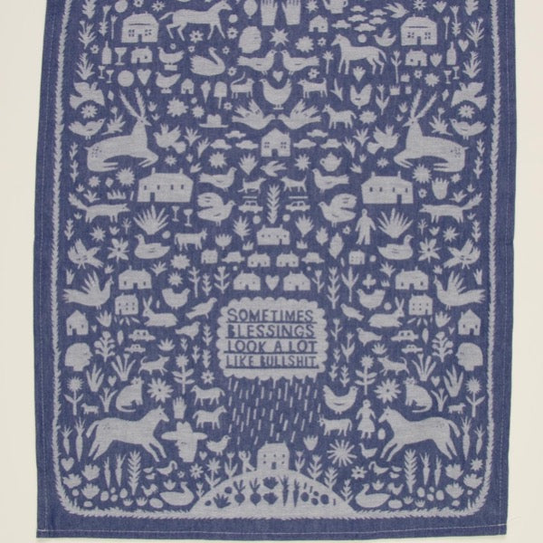 Bullshit Blessings Dish Towel