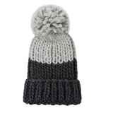 Colorblock Hand Knit Beanie