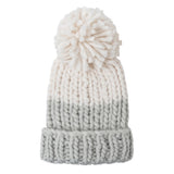 Colorblock Hand Knit Beanie