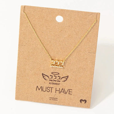 Angel Number Pendant Necklace
