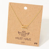 Angel Number Pendant Necklace