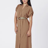 Rylee Belted Shirt Dress