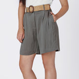 Ava Drapey Belted Short