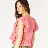 Dora Flutter Sleeve Top