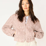 Fiona Floral Quilted Bomber Jacket