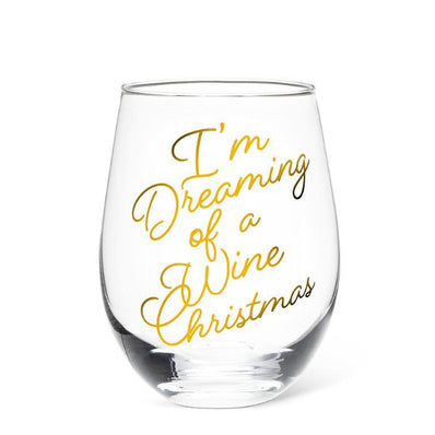 Wine Christmas Stemless Wine Glass