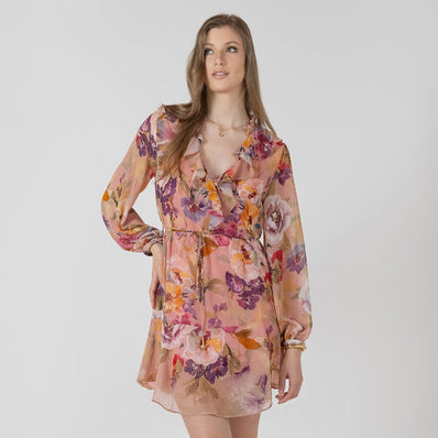 Leona Ruffle Mini Dress