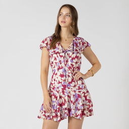 Berry Bouquet Mini Dress