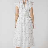 Dainty Roses Wrap Front Dress