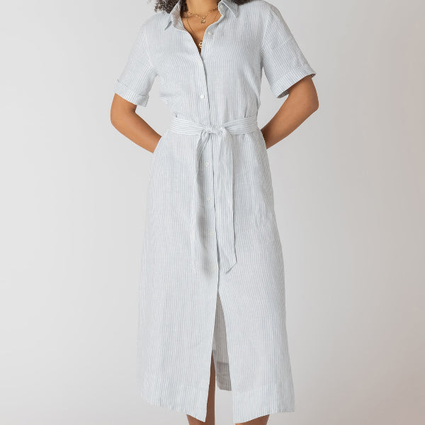 Iris Belted Shirtdress