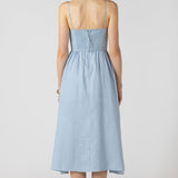 Verona V Waist Midi Dress