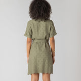 Lou Linen Eyelet Dress