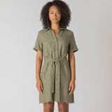 Lou Linen Eyelet Dress