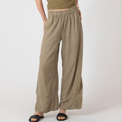 Lucille Linen Wide Leg Pant