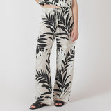 Abstract Leaf Wide Leg Pant