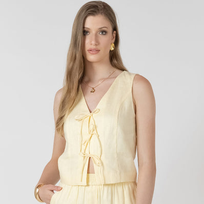 Jasmina Tie Front Top