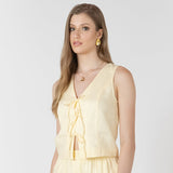 Jasmina Tie Front Top