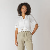 Dove Eyelet Blouse