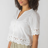 Dove Eyelet Blouse