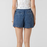 Dana Drawstring Denim Shorts