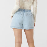 Dana Drawstring Denim Shorts