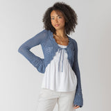 Trinity Tie-Front Crochet Cardi
