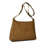 Kira Suede Croc Shoulder Bag