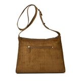 Kira Suede Croc Shoulder Bag